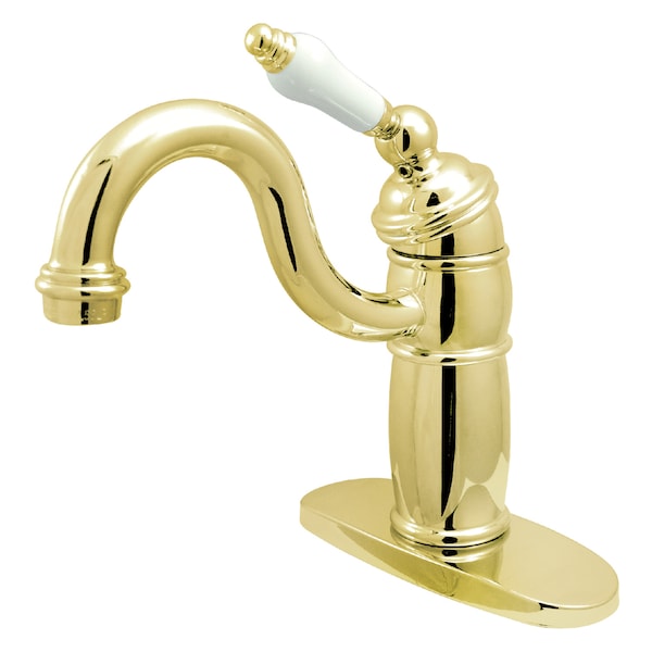 Victorian Monoblock Bar Faucet, Polished Brass